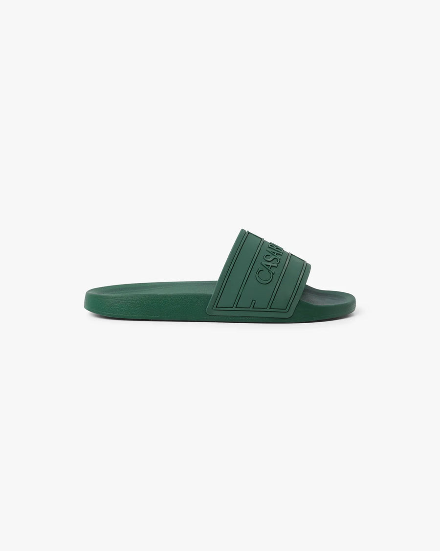 Claquettes Casablanca de piscine pour homme bleues à logo