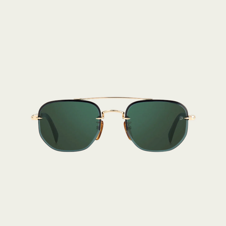Lunettes de Soleil David Beckham DB 1078/S - GOLD HAVANA - GREEN MIRROR