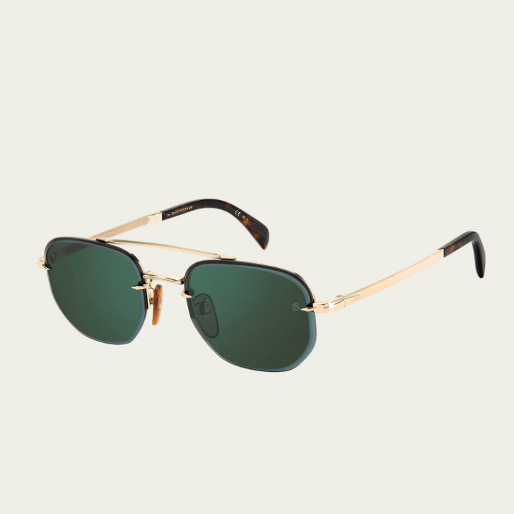 DB 1078/S - Gold Havana - Green Mirror