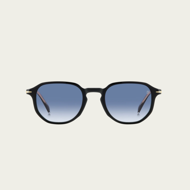 Lunettes de Soleil David Beckham DB 1140/S - BLACK - DK BLUE SHADED