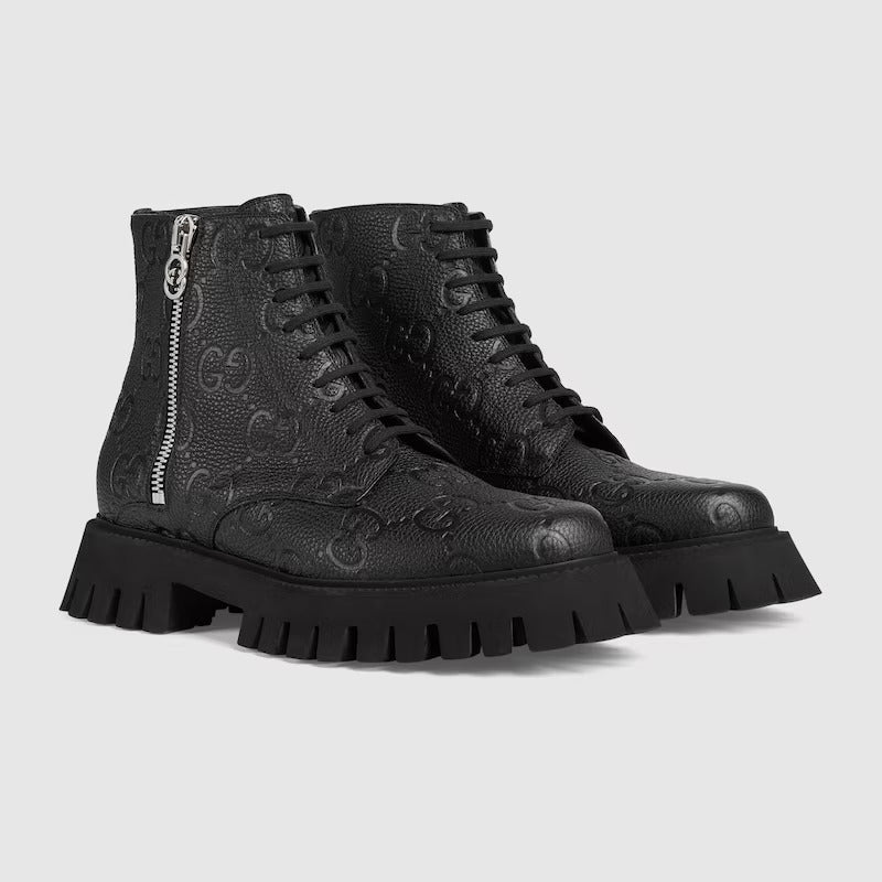 BOTTES EN CUIR GG POUR HOMME