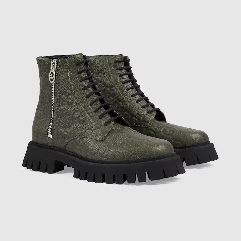 BOTTES EN CUIR GG POUR HOMME