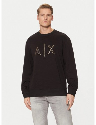 Hoodie with blurred logo effect