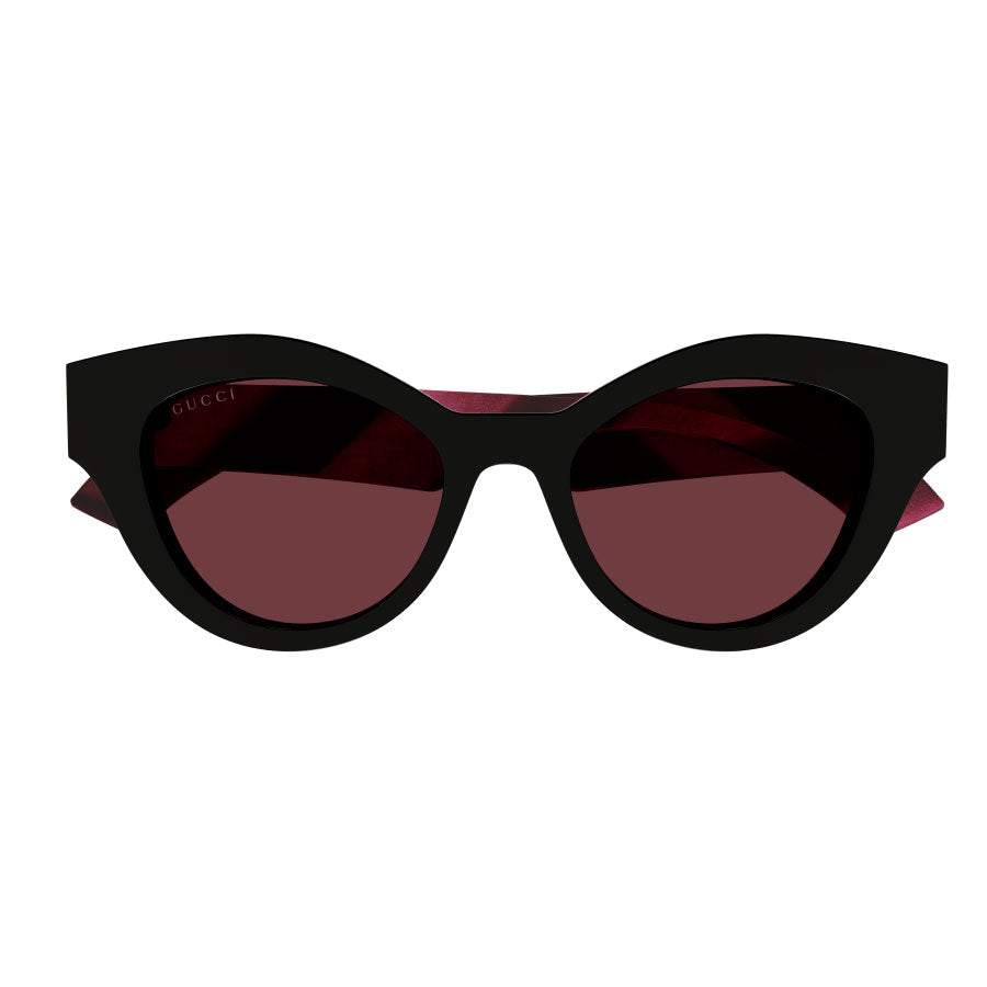 GG0957S-005 51 BLACK BURGUNDY RED