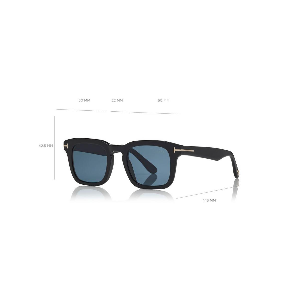 FT0751 01V POLARIZED DAX SUNGLASSES