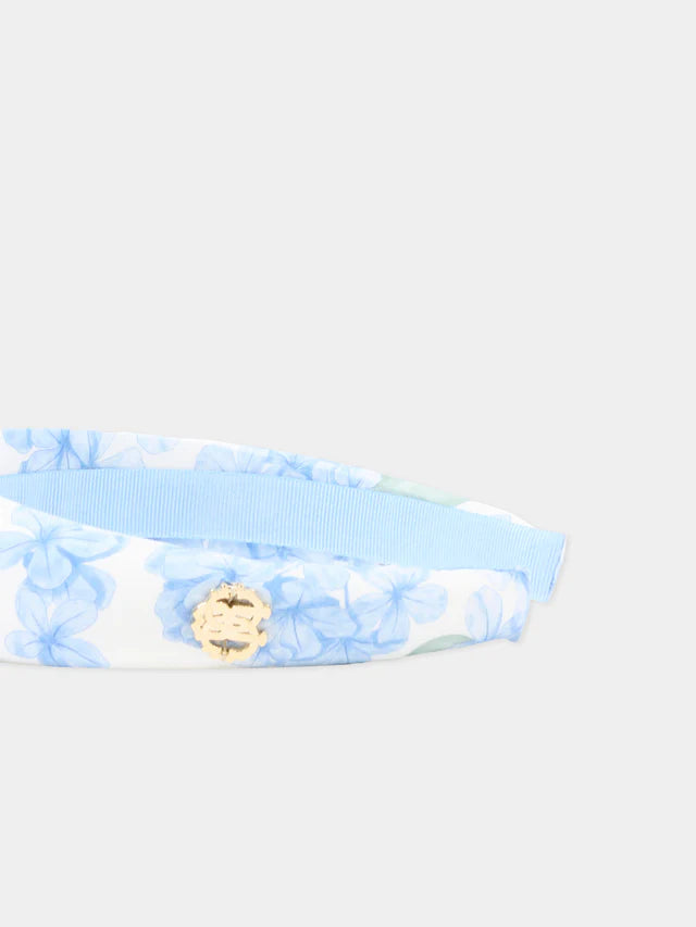 Bandeau multicolore pour fille avec imprimé floral