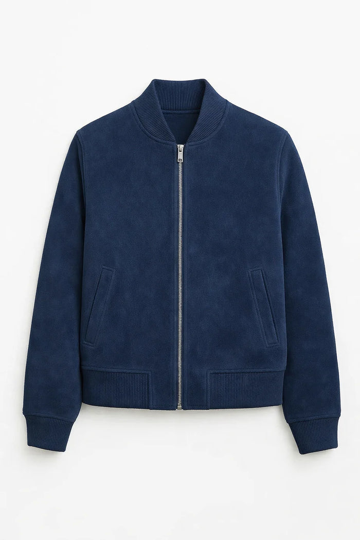 Blouson bomber essentiel avec fermeture éclair