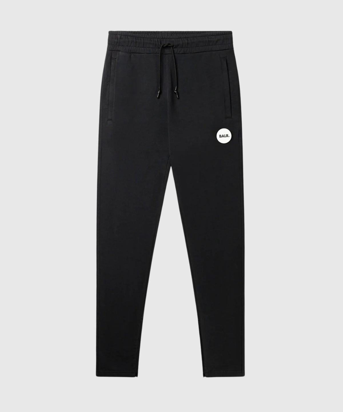 Jacob Round Rubber Badge Regular Jogger Jet Black