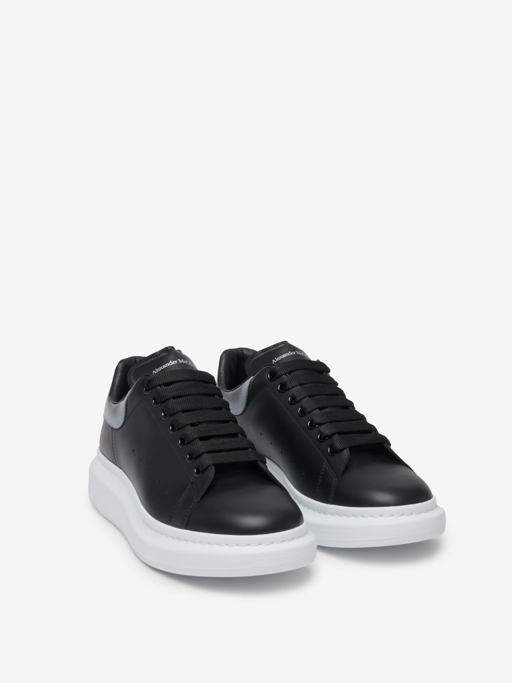 Oversized Sneakers for Men in Black/Silver 