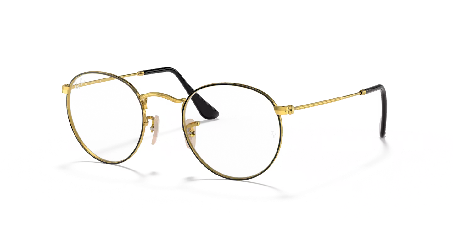 Lunettes Optiques RAYBAN ROUND RB3447V 2991 — Gold MAISON PRADO