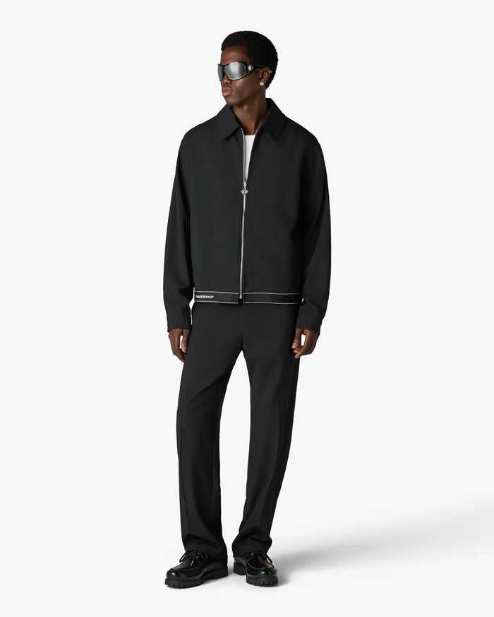 Veste casablanca de sport noire cintrée