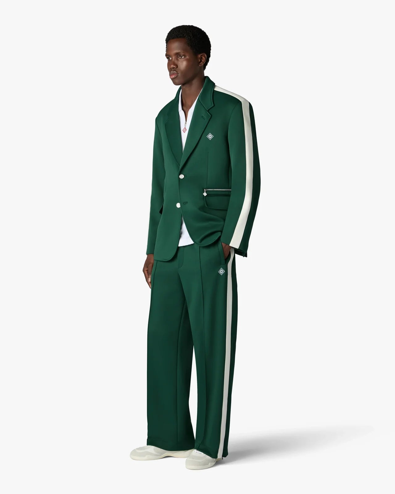 Pantalon Casablanca vert foncé style spotif