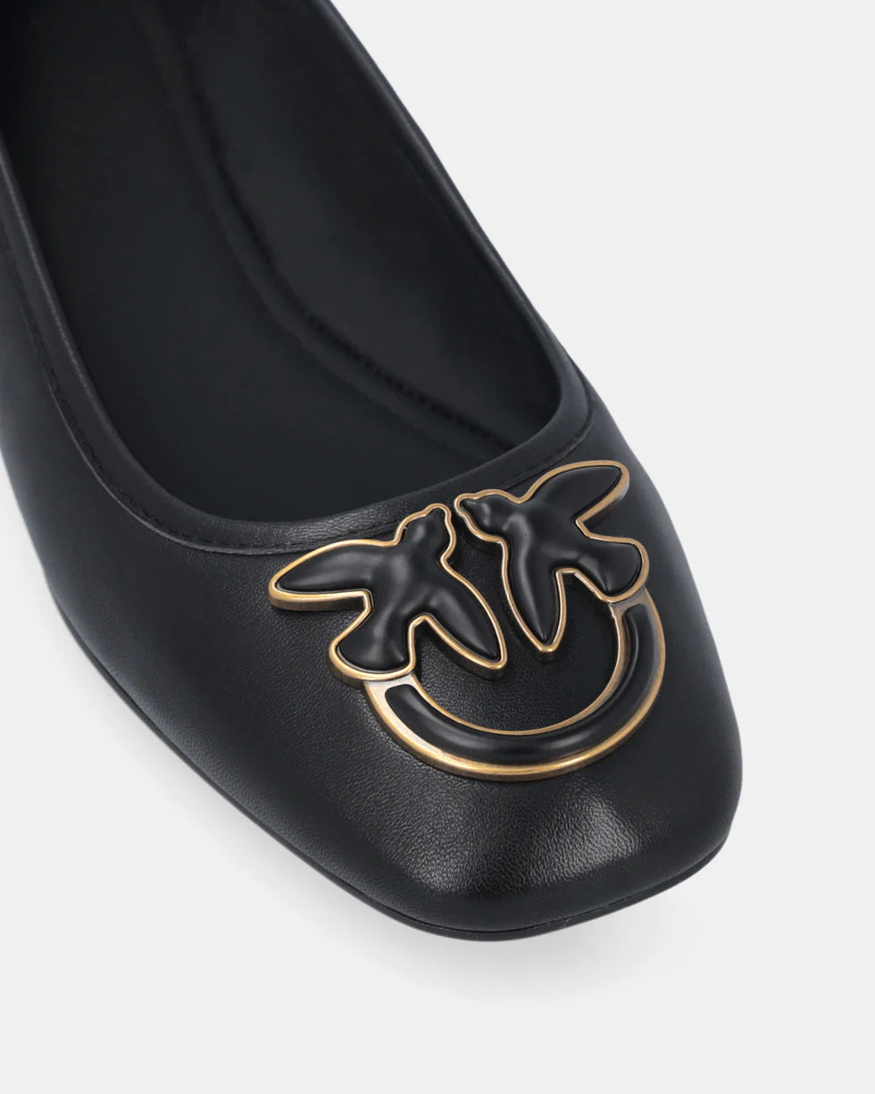 Ballerines PINKO en cuir nappa à logo Love Birds