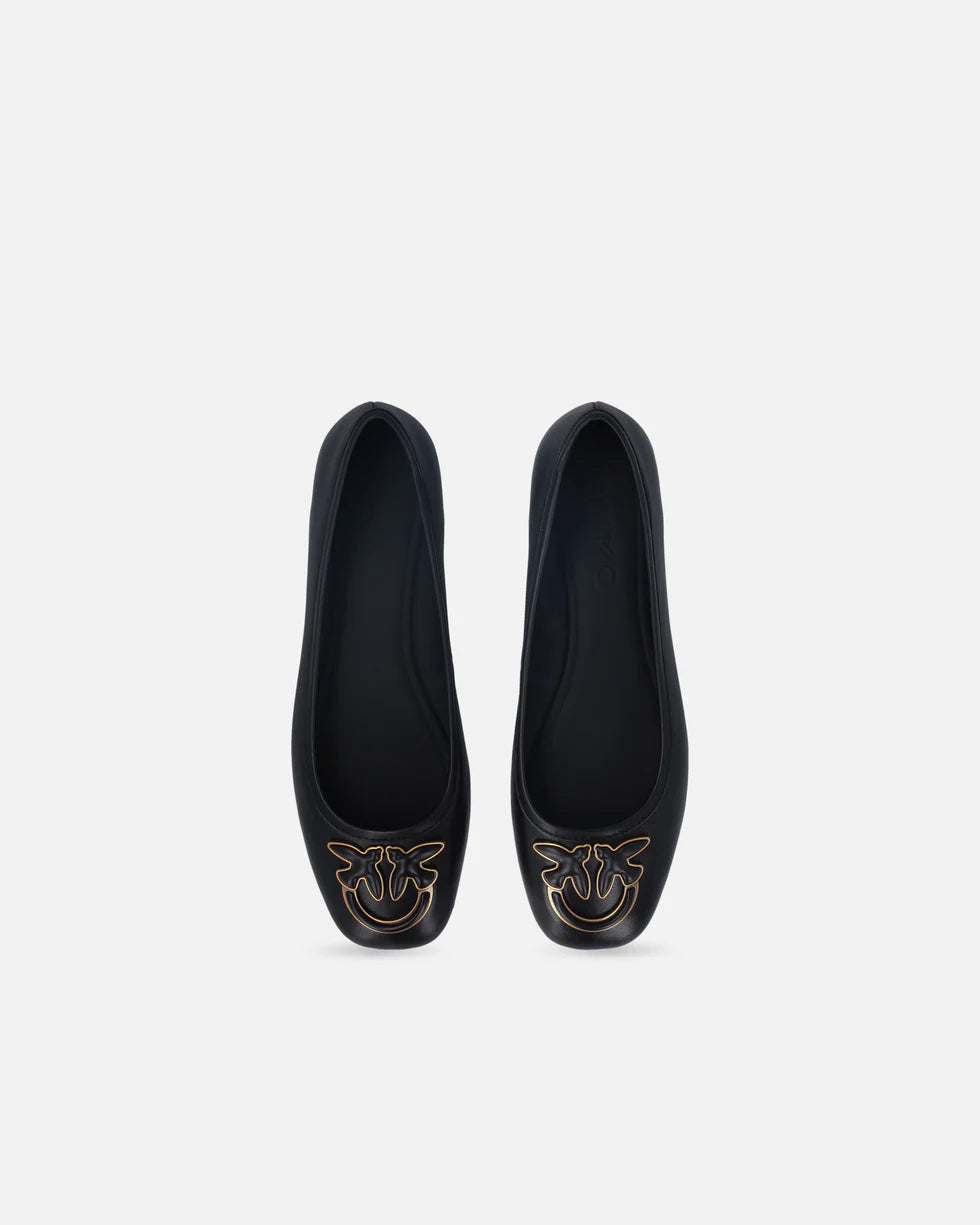Ballerines PINKO en cuir nappa à logo Love Birds