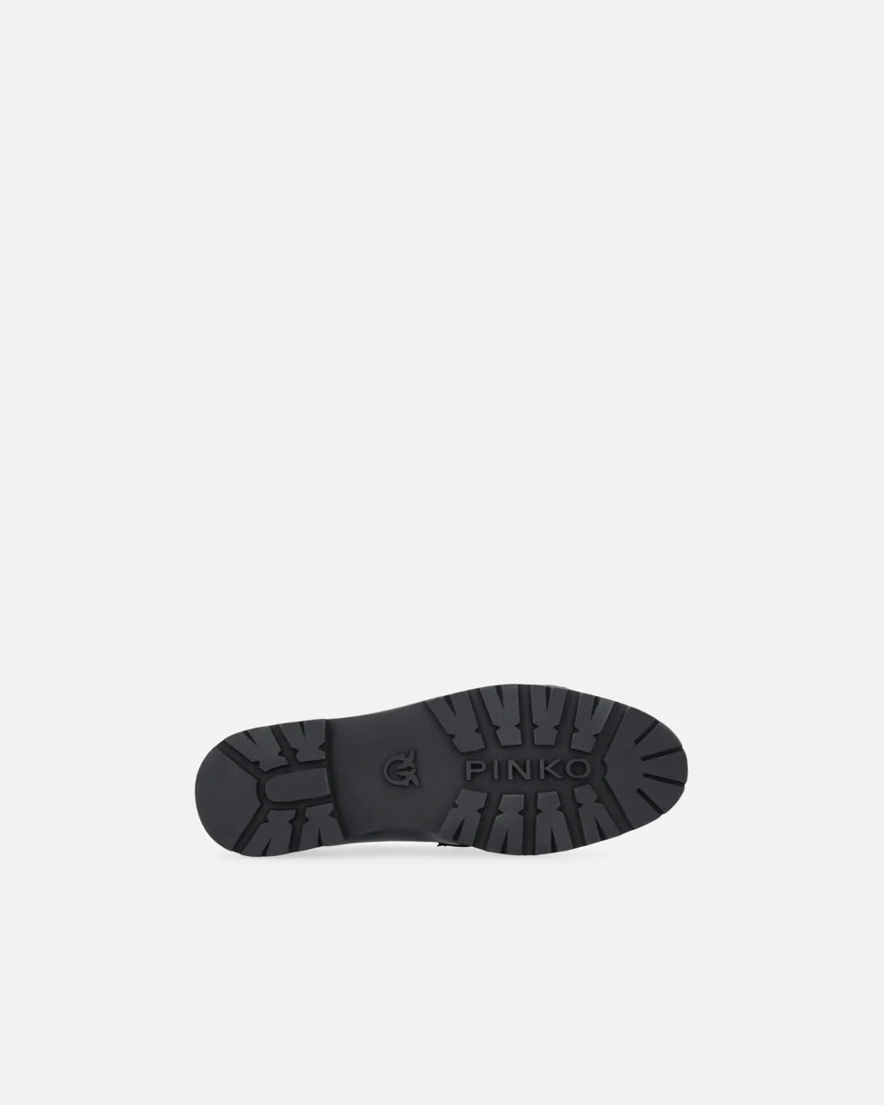 Mocassins PINKO cloutés avec plaquette à logo Love Birds