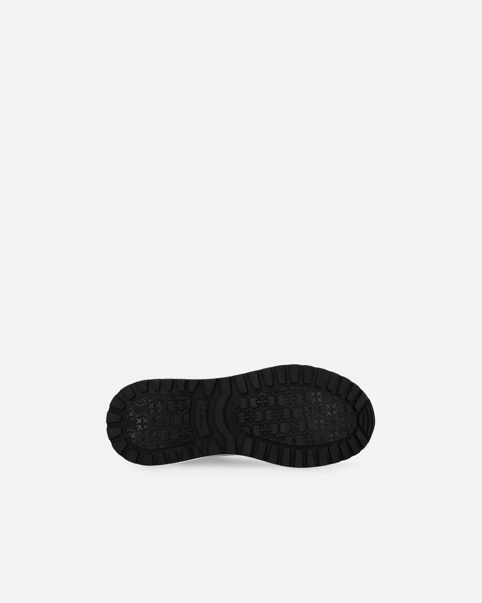 Sneakers à logo avec détails effet miroir