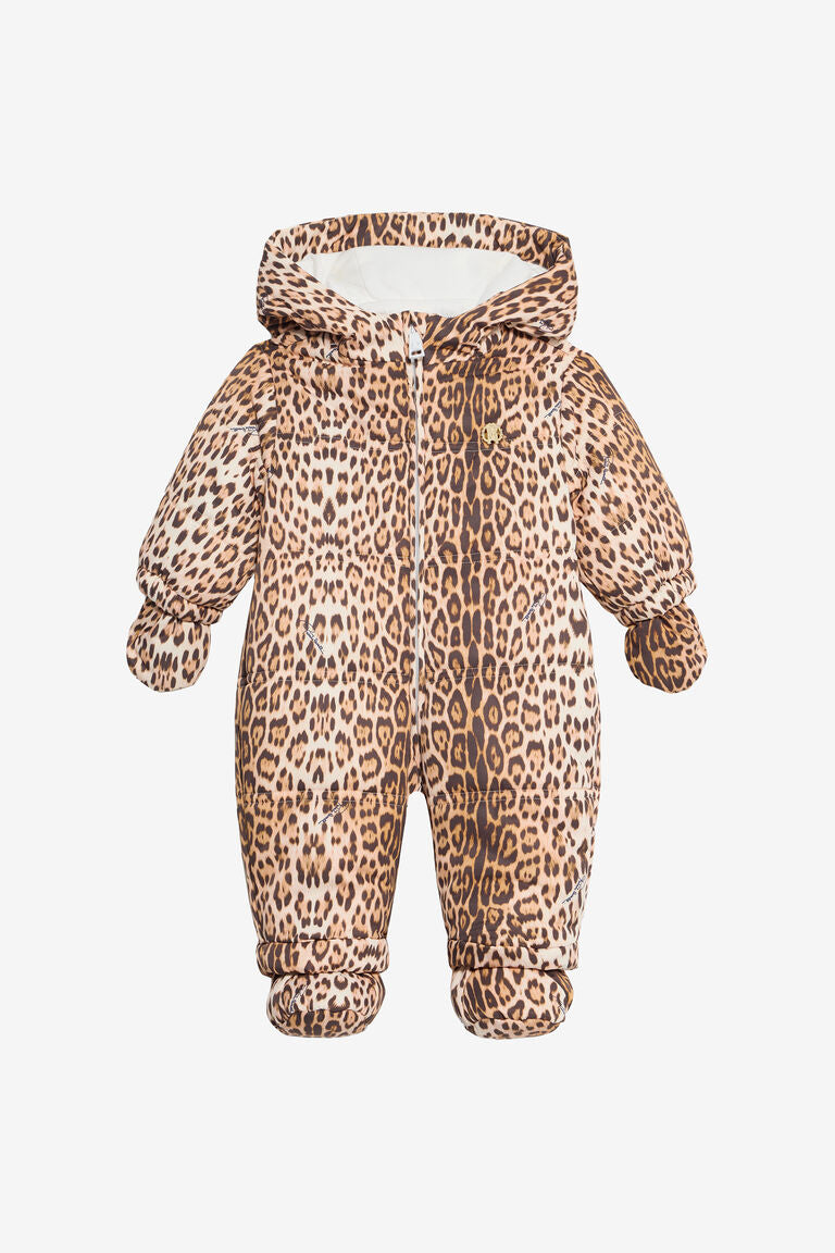 Combinaison matelassée léopard