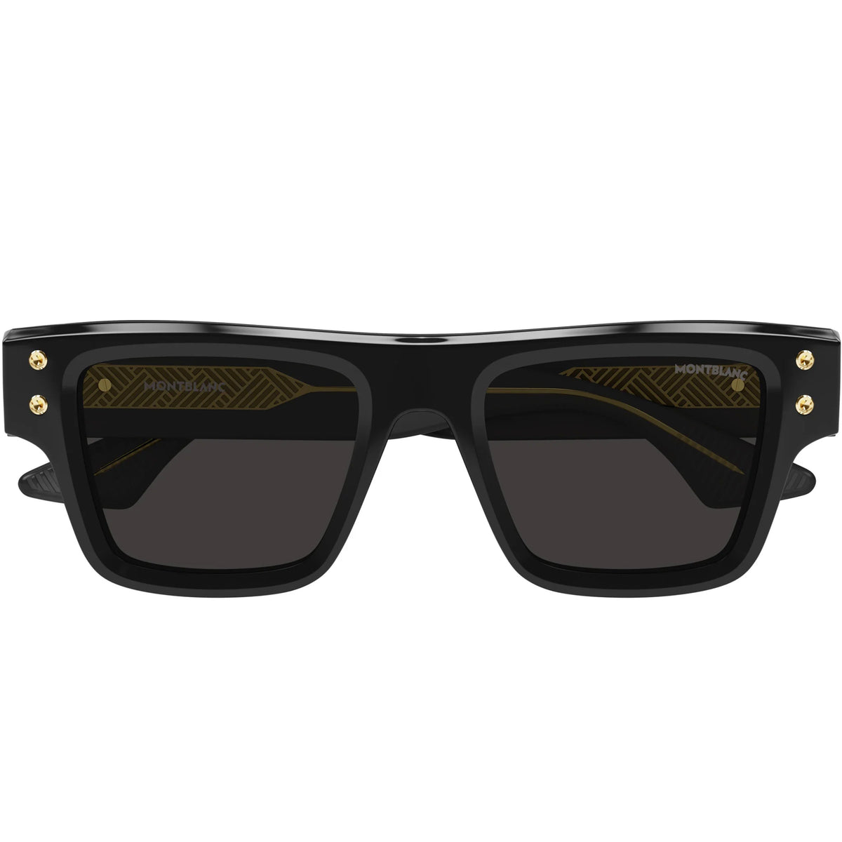 Lunettes de Soleil Montblanc MB0253S-001 52 BLACK-BLACK-SMOKE