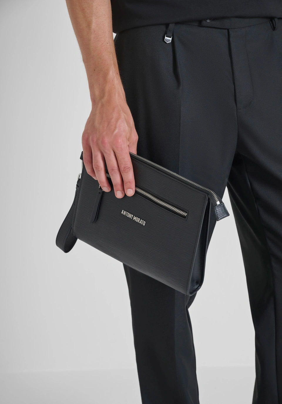 SAC CLUTCH EN SIMILICUIR AVEC CROCHET