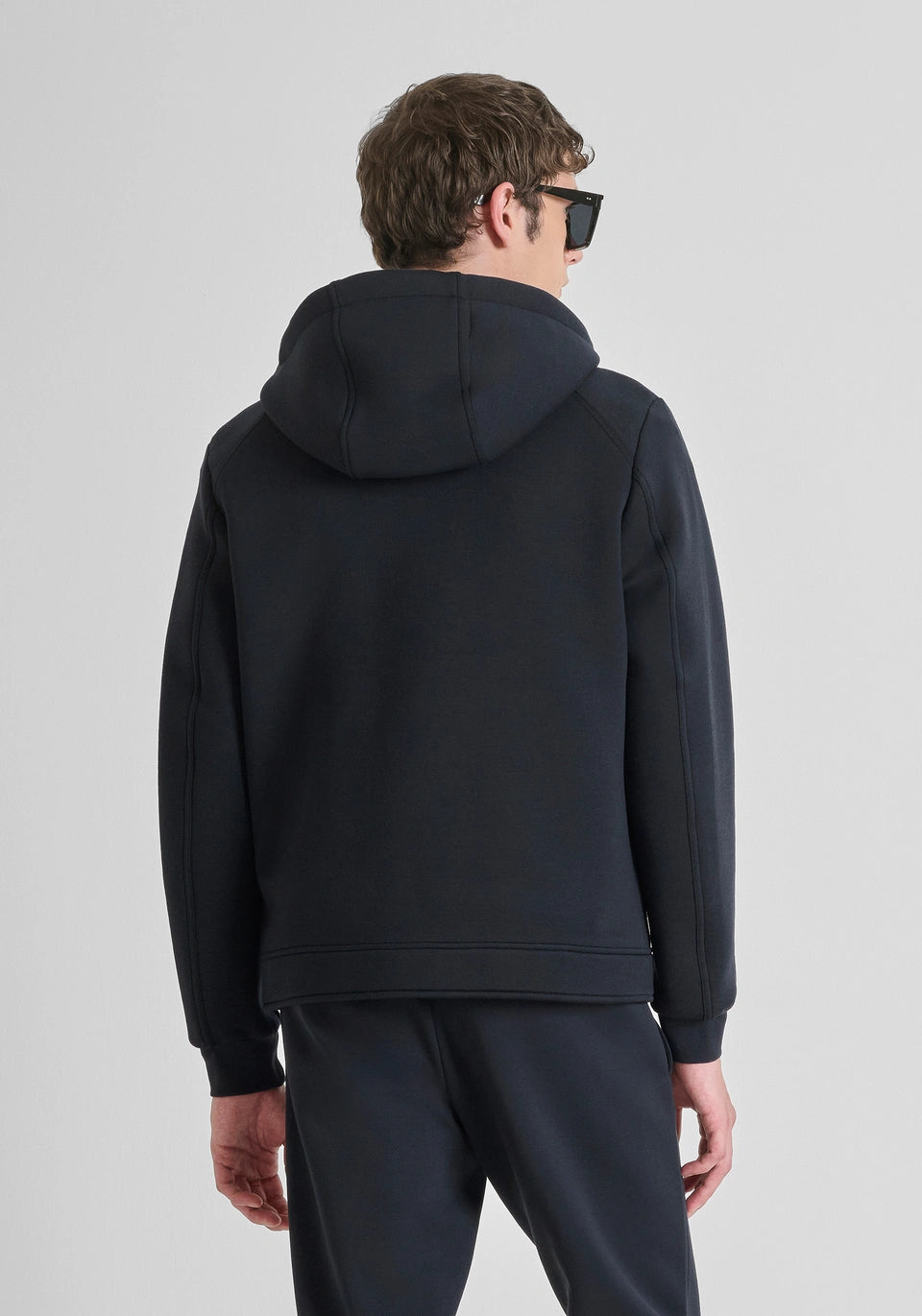 REGULAR FIT VISCOSE JACKET WITH DUPONT SORONA ECO-PADDING AND HOOD
