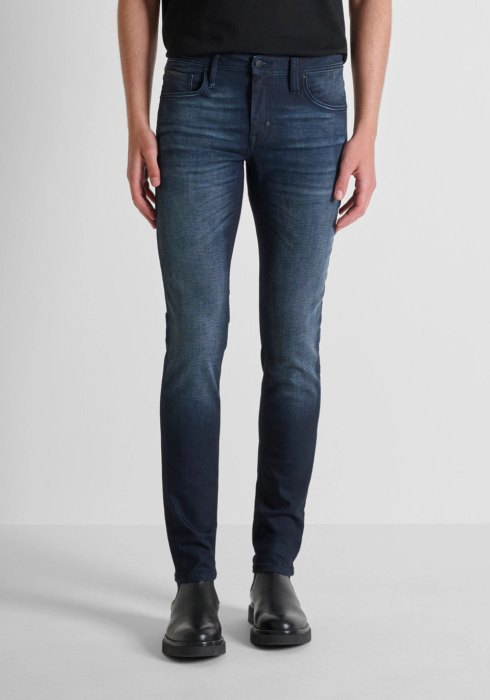 JEAN « OZZY » TAPERED FIT EN DENIM BLEU EFFET VINTAGE