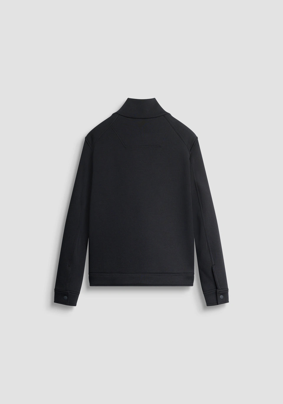 SWEAT ZIPPÉ COUPE REGULAR EN TISSU SCUBA ÉLASTIQUE