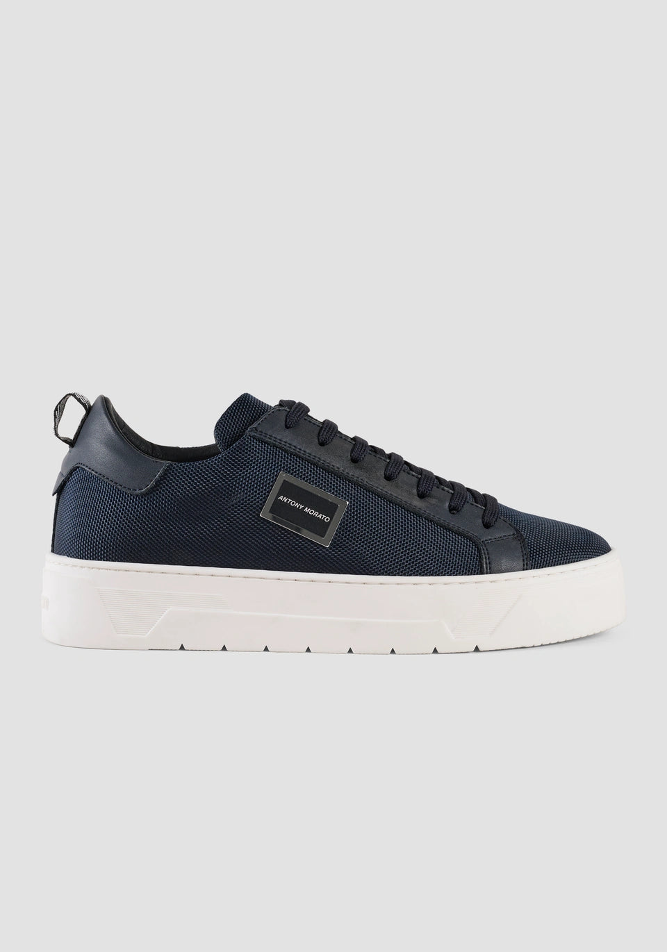 SNEAKER « NEW METAL » EN NYLON ET EN CUIR