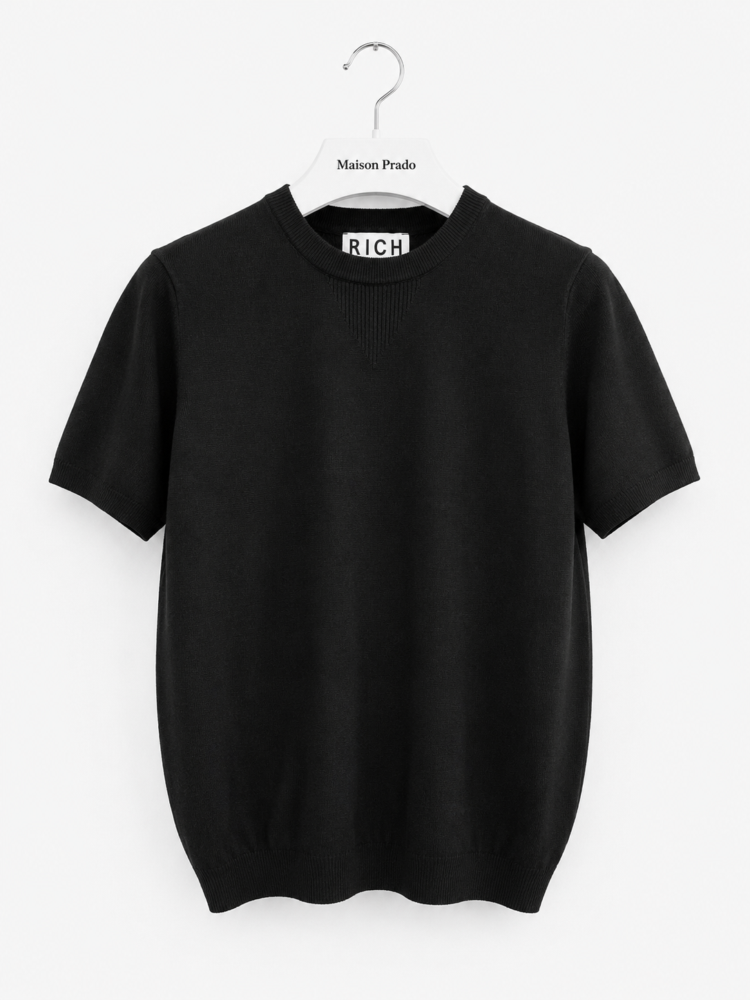 SWEATER RICHMOND MALDI(CREW NECK) NOIR