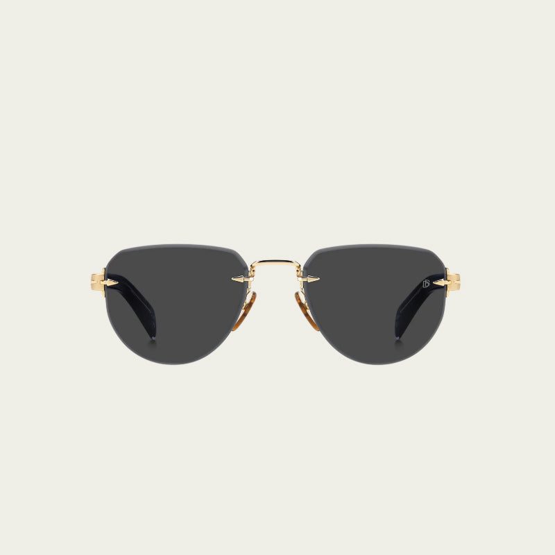 Lunettes de Soleil David Beckham DB 7144/S - GOLD BLACK_ - GREY