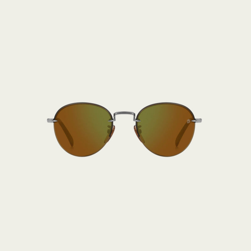 Lunettes de Soleil David Beckham DB 1173/S - MATTE RUTHENIUM HAVANA - GREEN MIRROR