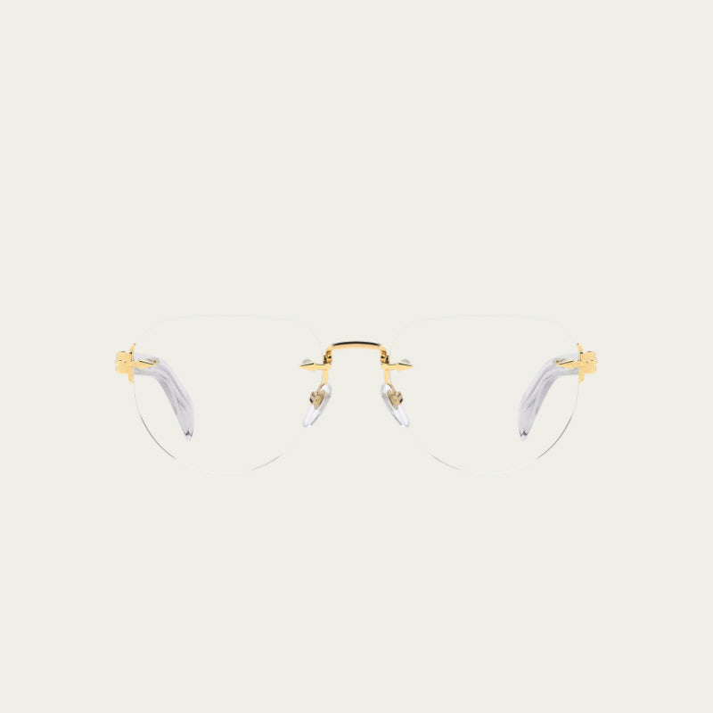 Lunettes de Vue David Beckham DB 7145 - GOLD CRYSTAL - BLUE MIRROR
