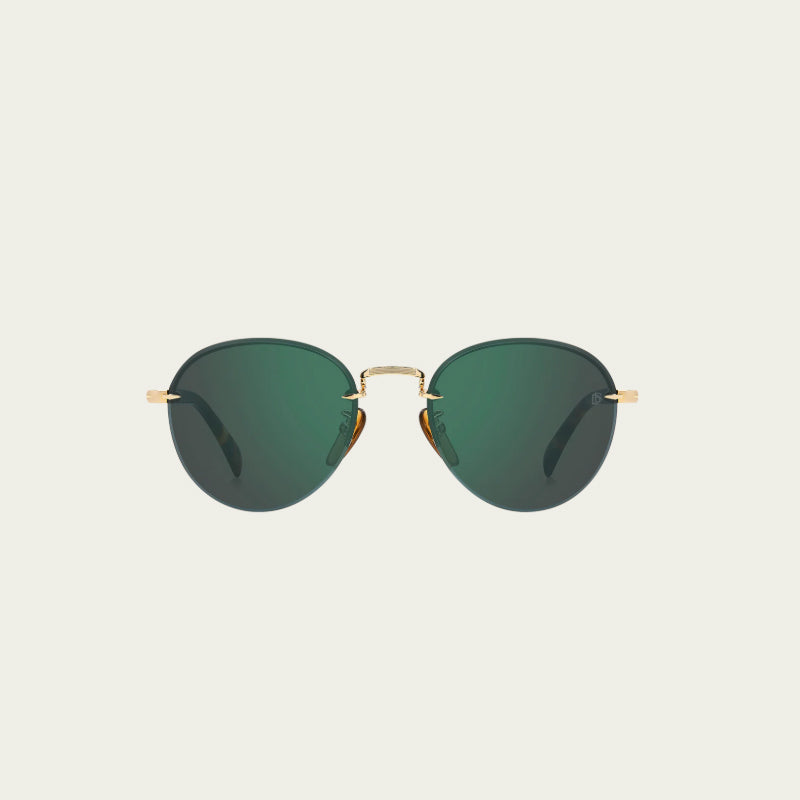 Lunettes de Soleil David Beckham DB 1173/S - GOLD HAVANA - GREEN MIRROR