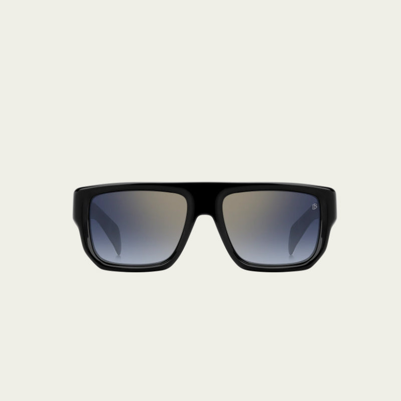 Lunettes de Soleil David Beckham DB 7132/S - BLACK - BLUE SHADED GOLD MIRROR