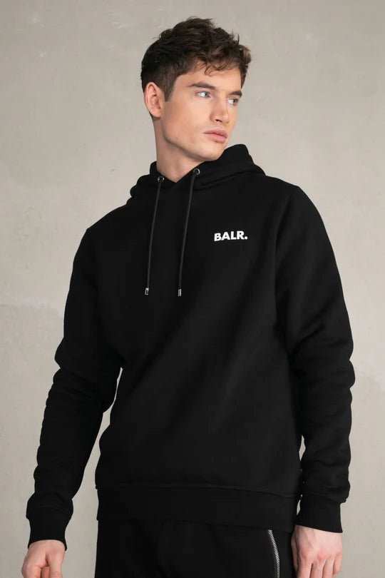 Brand Straight Small Logo Hoodie