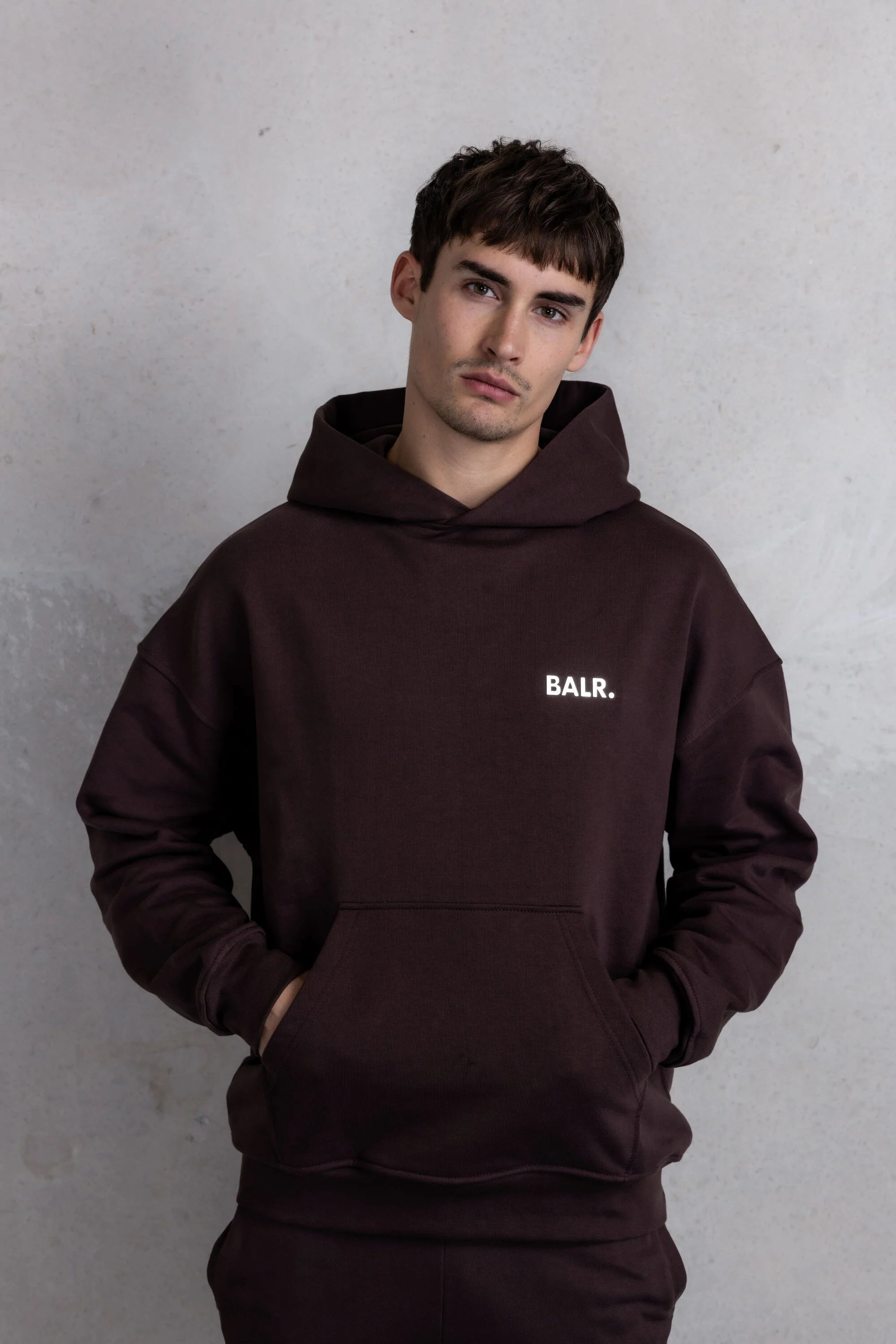 Joey Box Satin Hoodie Java