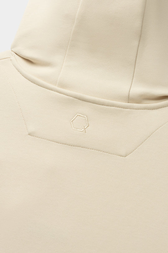 Q-Series Regular Fit Hoodie White Swan