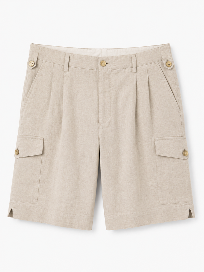 Short à poches EN LAINE