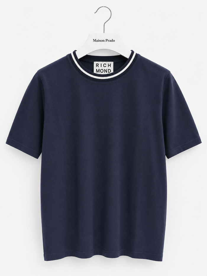 T-SHIRT CHALONI NOIR BLUE