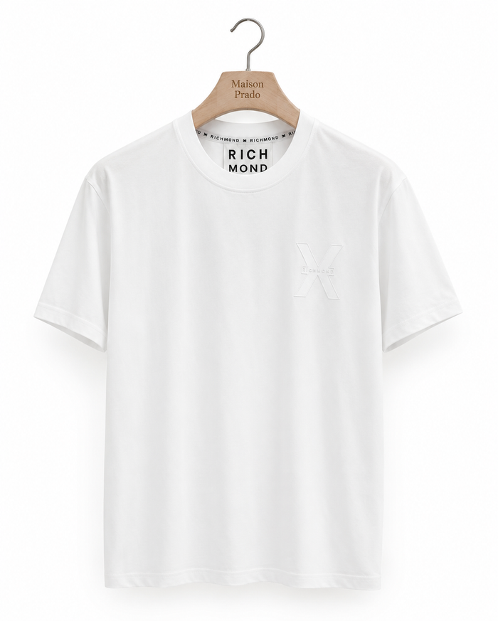 T-SHIRT HOMME - JOHN RICHMOND BLANC