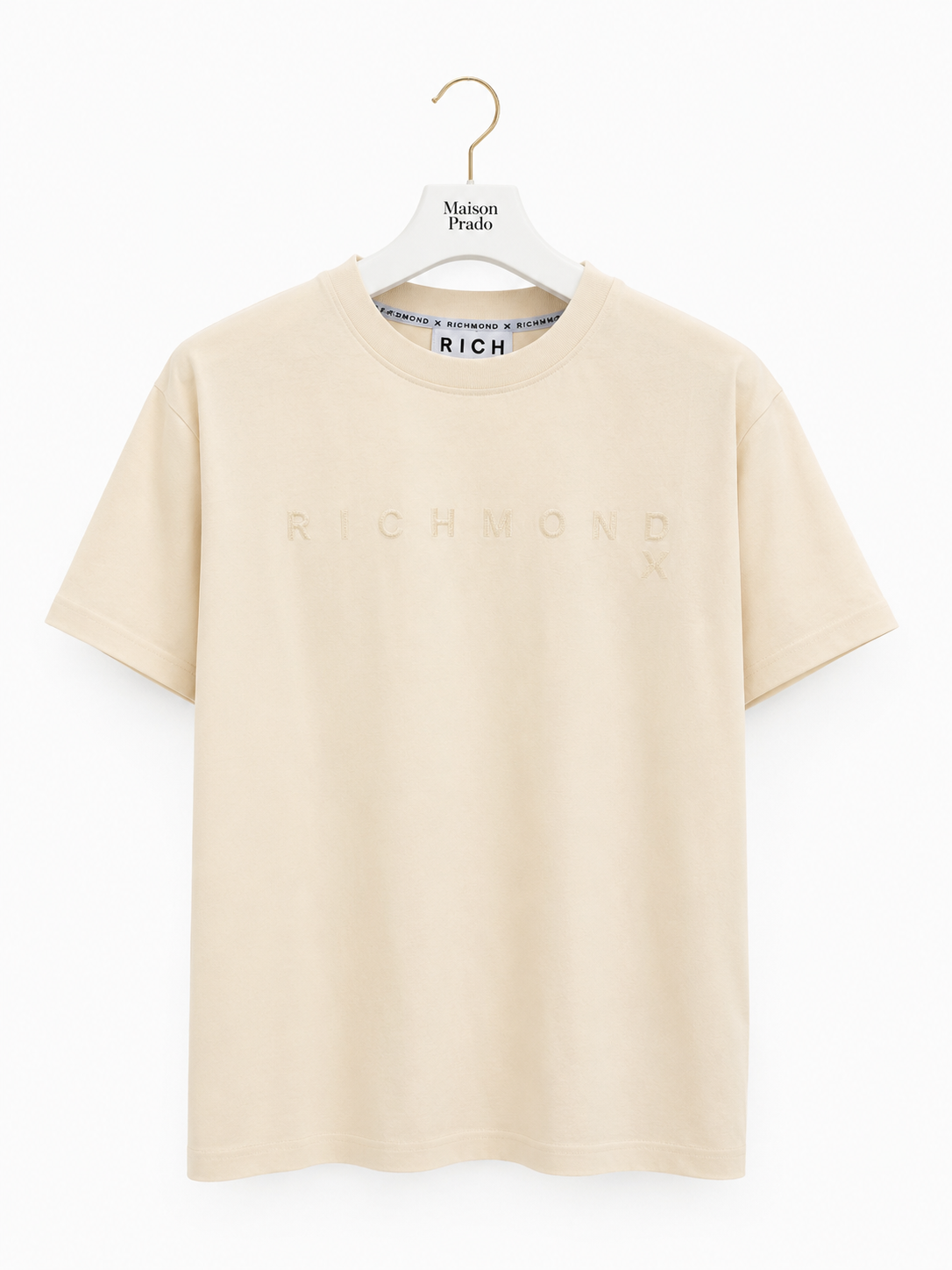 T-SHIRT RICHMOND  SILKOM BEIGE