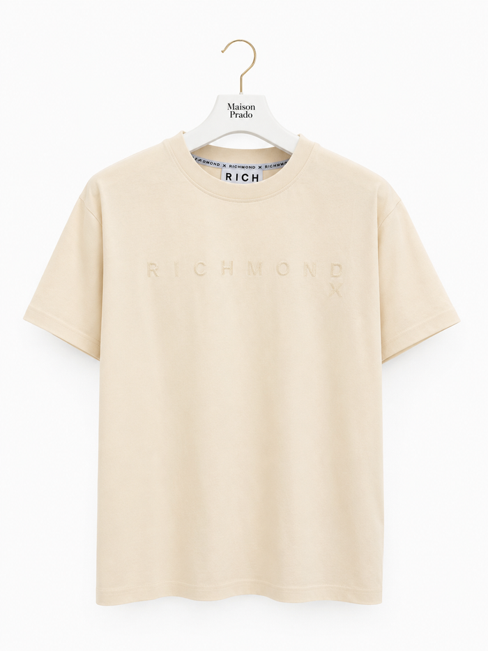 T-SHIRT RICHMOND  SILKOM BEIGE