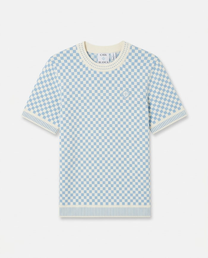T-shirt Casablanca a carreaux