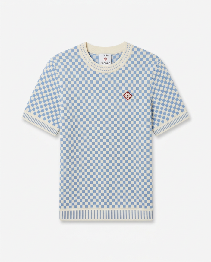 T-shirt Casablanca a carreaux