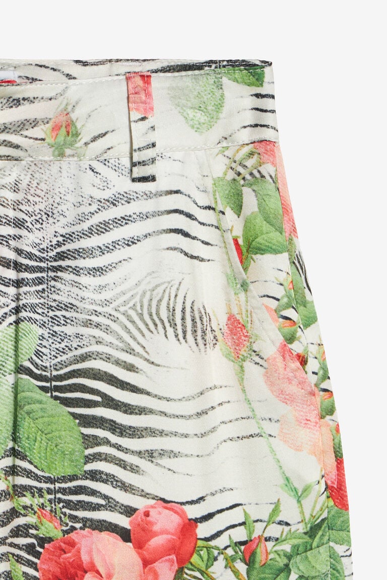 G CARGO FIT PANTSPantalon À Imprimé Mini Zebra Et Roses