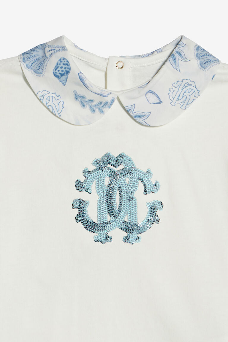 T-Shirt Avec Monogramme RC Pailleté