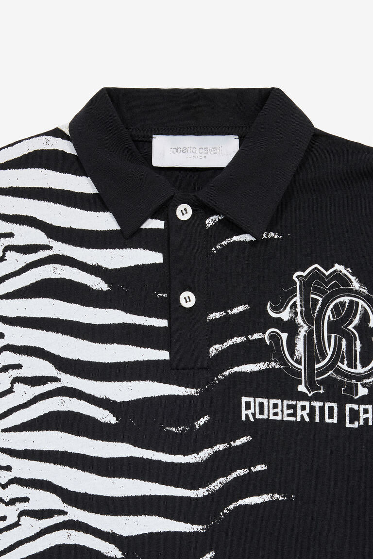 Polo Tiger Skin Avec Monogramme RC Et Logo