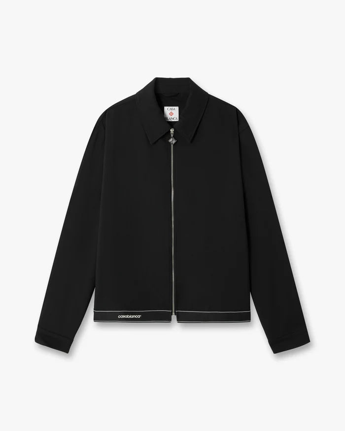 Veste casablanca de sport noire cintrée maison prado