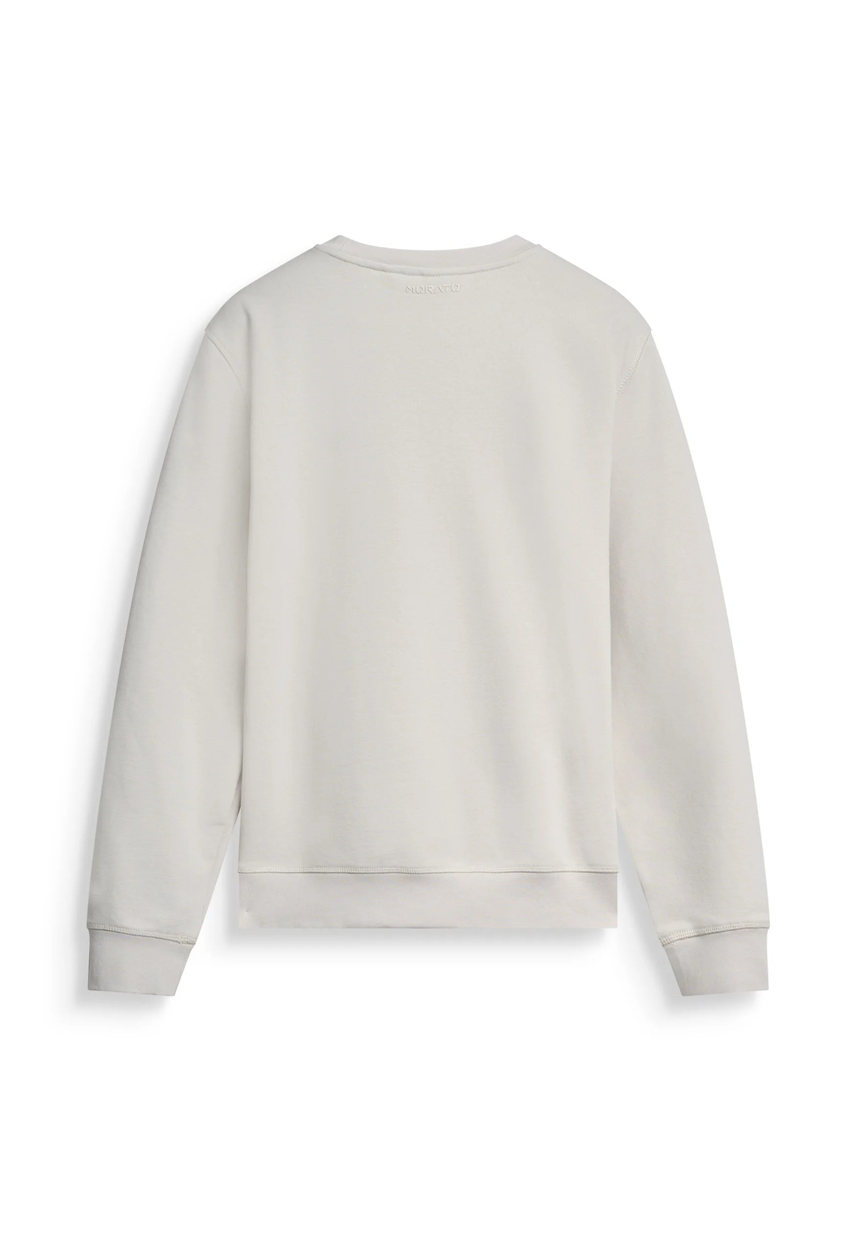 WITH MATT AND FLOCK PRINT - Sweatshirt - white