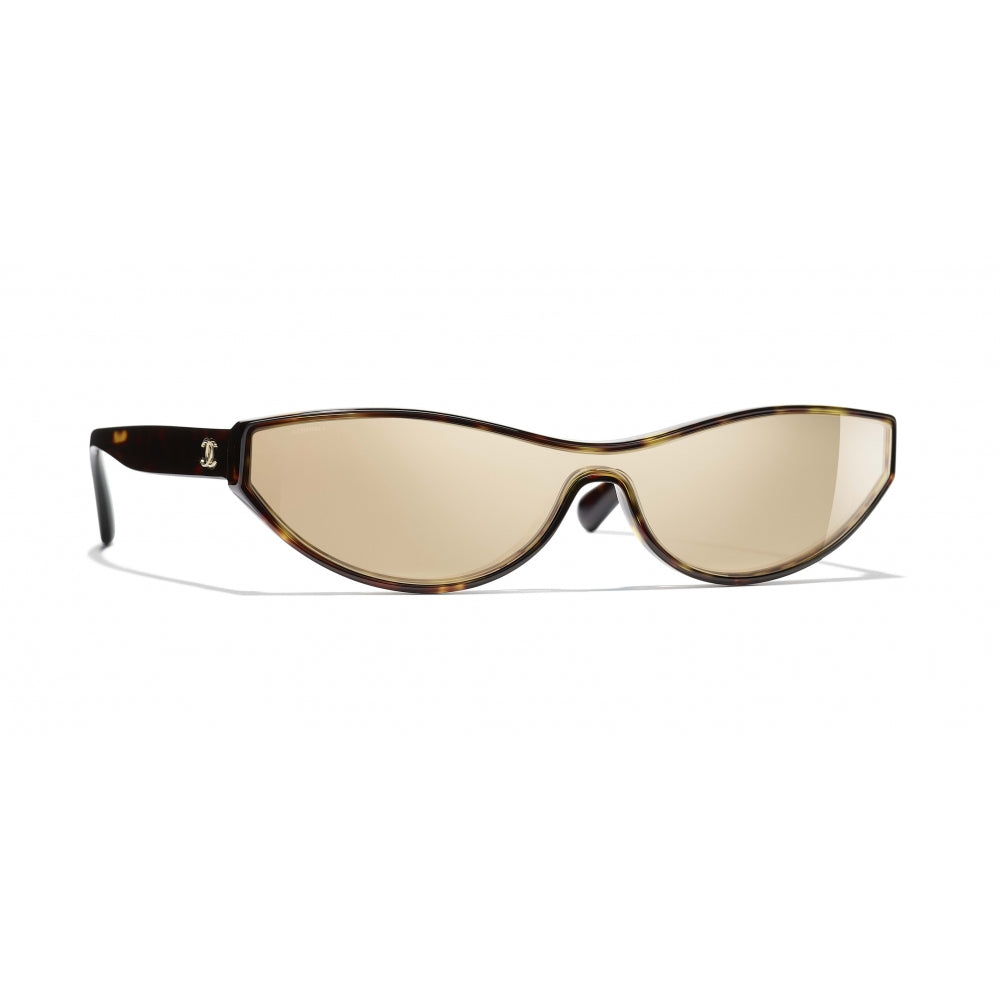 Chanel - Cat Eye Sunglasses - Dark Tortoise Gold