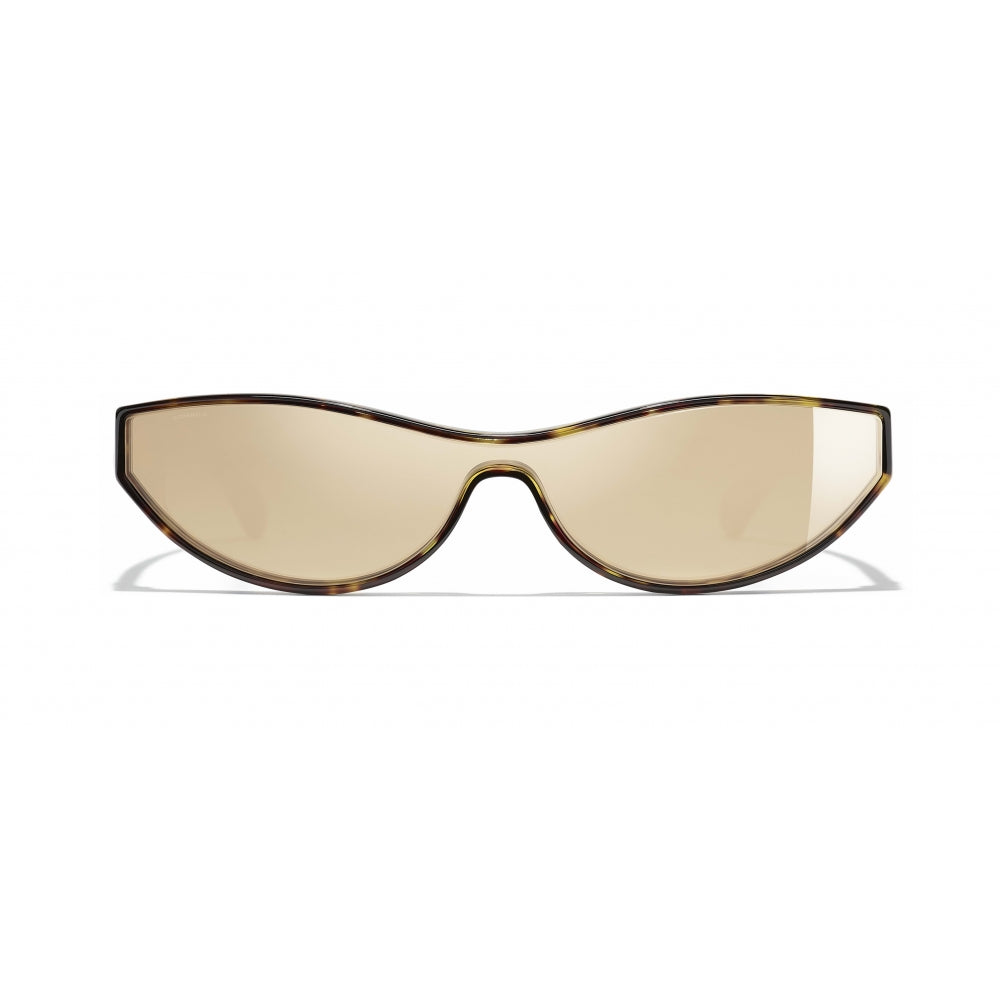 Chanel - Cat Eye Sunglasses - Dark Tortoise Gold